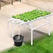 36 Plant Sites Hydroponic Grow Tool Kits Vegetable Garden Planting System Grow Site with 220V Water Pump and Sponge for Leafy Vegetable Home