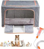 Puppy Incubator, Pet Atomization Oxygen Box, Incubator for Kitten and Puppies, P