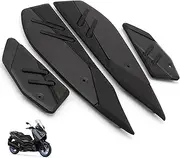 For Yamaha XMAX 300 2023 2024 New Motorcycle Footrest Foot Pads Pedal Plate Pedals Anti-slip Metal Footrests Pedals Motorbike Modified Accessories, Enhanced Comfort & Prevent Scratch(black)