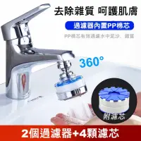 在飛比找momo購物網優惠-【Dagebeno荷生活】韓式洗臉台360度水龍頭過濾器超值
