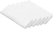 Surmente 20-Inch Polyester Cloth Napkins Linen Dinner Napkins - Set of 12 for Weddings Banquets or Restaurants (1-Dozen) (White)