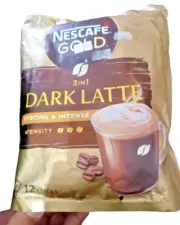 Nescafe Gold Dark Latte - Strong & Intense ( 3 in 1 ) 12 sticks
