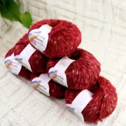 Sale 6BallsX50g Fluffy Soft Colorful Mohair Rugs Shawls Blankets Crochet Yarn 11