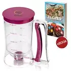 Pancake Batter Dispenser Baking Cup Mixing Breakfast Mixer Waffler Mix NEW
