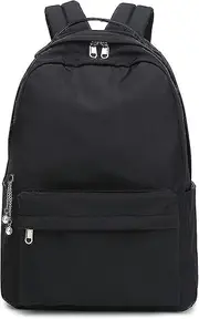 Back To School Backpack, School Bag College Backpack Ladies Waterproof High School Backpacks Black