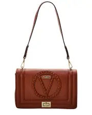 Valentino by Mario Valentino Alice Rock Leather Shoulder Bag NoSize Brown