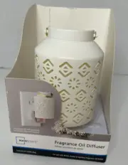 Mainstays White Lace Design W Gold Bar Fragrance Oil Diffuser