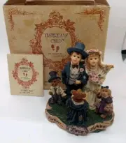 Boyds Yesterdays Child Dollstone 3553 Ryan & Diane w/Cory, Wesley & Carly