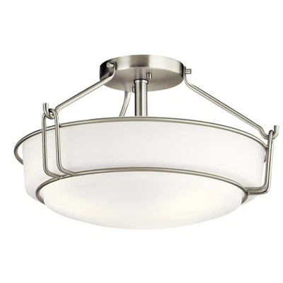 Alkire Semi Flush 3-Light in Brushed Nickel