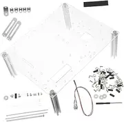 LALAFINA 1Set Transparent Open Frame Case Stand Easy Access Computer Chassis Sturdy Base for Stability for DIY Assembly and Testing Durable Design for Component Safety