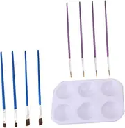 9pc Set Brush Palette DIY Painting Tools for Models Toy Model Spray Kit Hobby Modeling Hand Tools