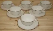 Noritake Montblanc (6) Cups, 2¼" & (6) Saucers, 6" NEW (Box B) (B7)