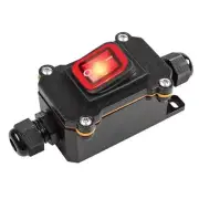 Waterproof Inline Cord Switch,DPST AC Switch Red