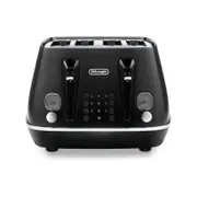 DeLonghi Distinta Moments 4 Slice Toaster Sunset Black