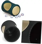 ibasenice ABS Finish Dice Cups Dice Box 2pcs Dark Cups for Gaming Enthusiasts Suitable for Pub Bar KTV Family Game Sessions for Your Dice Needs