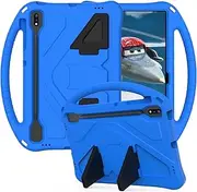 Kids Case for Samsung Galaxy Tab S9 FE 10.9"/Tab S9/S8/S7 11", Techcircle Light Weight Shock Proof EVA Foam Handle Rugged Stand Protective Case for Galaxy Tab S9 2023/Tab S8 2022/Tab S7 2020, Blue