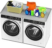 Washer dryer countertop - Large 54 * 26.8in washer and dryer covers ，Non-slip Waterproof Washing Machine Cover Protector Top Load，washer and dryer covers for the top for Laundry & Kitchen（Gray）
