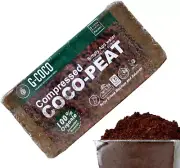 Coco Peat | Organic Coco Fiber Compressed with Low EC and PH Balance | Natura...