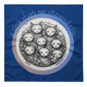 Cat Geometry Bandana Funny Math Feline Circle Pi π Whimsical