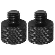 2 Pack Mic Stand Adapter 5/8 Female to 3/8 Male Screw Adapter Thread for Micr...