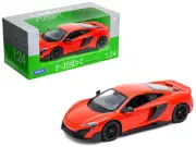 1/24 Welly McLaren 675LT Coupe with Black Wheels Diecast Model Car Red 24089