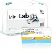 Coliforms Starter Pack - Test The Presence of coliforms in Water, Including E. Coli - Analyzes The Quality of Your Water. The kit Includes 1 Reusable Incubator and 1 Box of Single-use consumables.