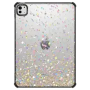 iPad Pro 11-inch (M4) iPad Impact Case Gold Multicolor Pastel Confetti Transparent