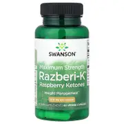 Swanson, Razberi-K®, Raspberry Ketones, Maximum Strength, 500 mg, 60 Veggie Capsules
