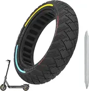 D8L 60/65-6.9 Full Tyre Scooter Rear Wheels for Ninebot Max G2 G65 Scooter Off-Road Solid Tyres Pack of 1