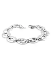 Bloomingdale's Fine Collection Oval Link Bracelet in Sterling Silver