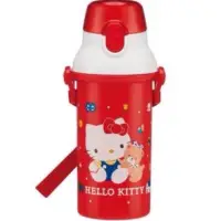 在飛比找蝦皮購物優惠-日本製 Hello kitty抱熊 揹繩冷水壺480ml 三