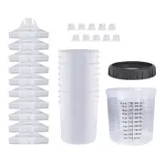 1set Sprayer Paint Tank Spraying Mixing Cup 600ml Disposable Measuring Cup6628