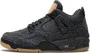 [Nike] Air Jordan IV 4 Retro Levis Levi's Black NRG GS BG AQ9103-001 US Size 4.5Y Boys