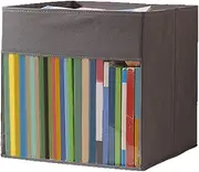 Cube Storage Bin – Foldable Organizer Box For Closet Shelves | Fabric Cube For Nursery And Dorm Rooms | Space-Saving Basket For Wardrobe Storage, Non-Woven Container For Living Room Bookshelf