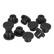 30 Pieces Black Plug Holes, Waterproof Rubber Button Plug for 14mm/0.55" Hole