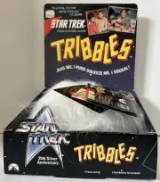 STAR TREK 25th Ann.Electronic Talking White TRIBBLES Paramount Tags/COA VNTG