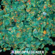 Olive Crushed Opal Stones, Lab Created Opal [3 Grams]