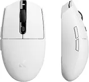 MCHOSE G3 Ultra Light Gamer Mouse 64g, 12000 DPI, 1000 Polling Rate, 400 IPS, 8 Programmable Buttons, Wireless Gaming Mouse BT 5.0/2.4G/USB Wired, 170H Battery, Windows/Mac/Xbox Series - White