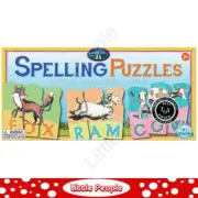 eeBoo Animal Spelling Puzzles 10 puzzles 3 pieces each
