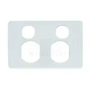 Clipsal Classic C2000 Series Plate Cover, Double Powerpoint, White - C2025C-WE