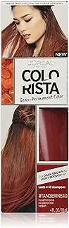 L'Oreal Paris Colorista Semi-Permanent Hair Colour for Brunette Hair, Tangerine, 180g