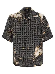 [Amiri] Amiri-Beach Bandana Bowling Camicie Nero-Uomo M