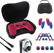 2pcs NexiGo PS5 Accessories Kit, 13 in 1 Playstation 5 Controller Carrying Case