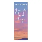 Sunrise Yoga Mat “Life is Hard. I Can Do Hard Things” Design w/ Anti-Slip Rubber