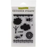 Echo Park Clear Acrylic Stamps Sweet Summertime - NEW