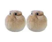 2x Giant Microbes Fat Cell Human Biology Soft Plush Cuddle Stuffed Toy Brown