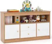 Toy Storage Organiser for Kids, Storage Chest with 2 Drawers, 2 Closed Cabinets