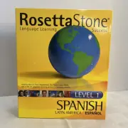 Rosetta Stone Spanish Latin America Level 1 Espanol Language Learning