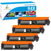 4-PK 94X CF294X Toner Compatible With HP LaserJet Pro M118dw MFP M148dw M149fdw