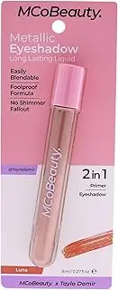 [MCoBeauty] Metallic Eyeshadow Long Lasting Liquid - Luna For Women 0.27 oz Eyeshadow